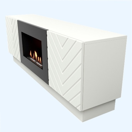 BFP/P-1400V белая (1595746) Firelight Тумба с биокамином